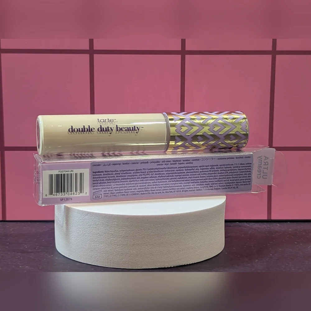 Tarte Ultra Creamy Shape Tape Concealer Shade 12B Fair Beige Full Size NIB